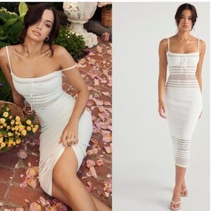 House of CB Gia Midi Sweater Dress